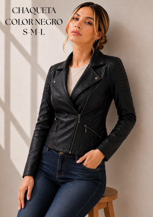 CHAQUETA COLOR NEGRO